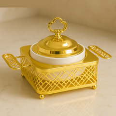 Brilliant 5inch Round Bowl with Metal Stand