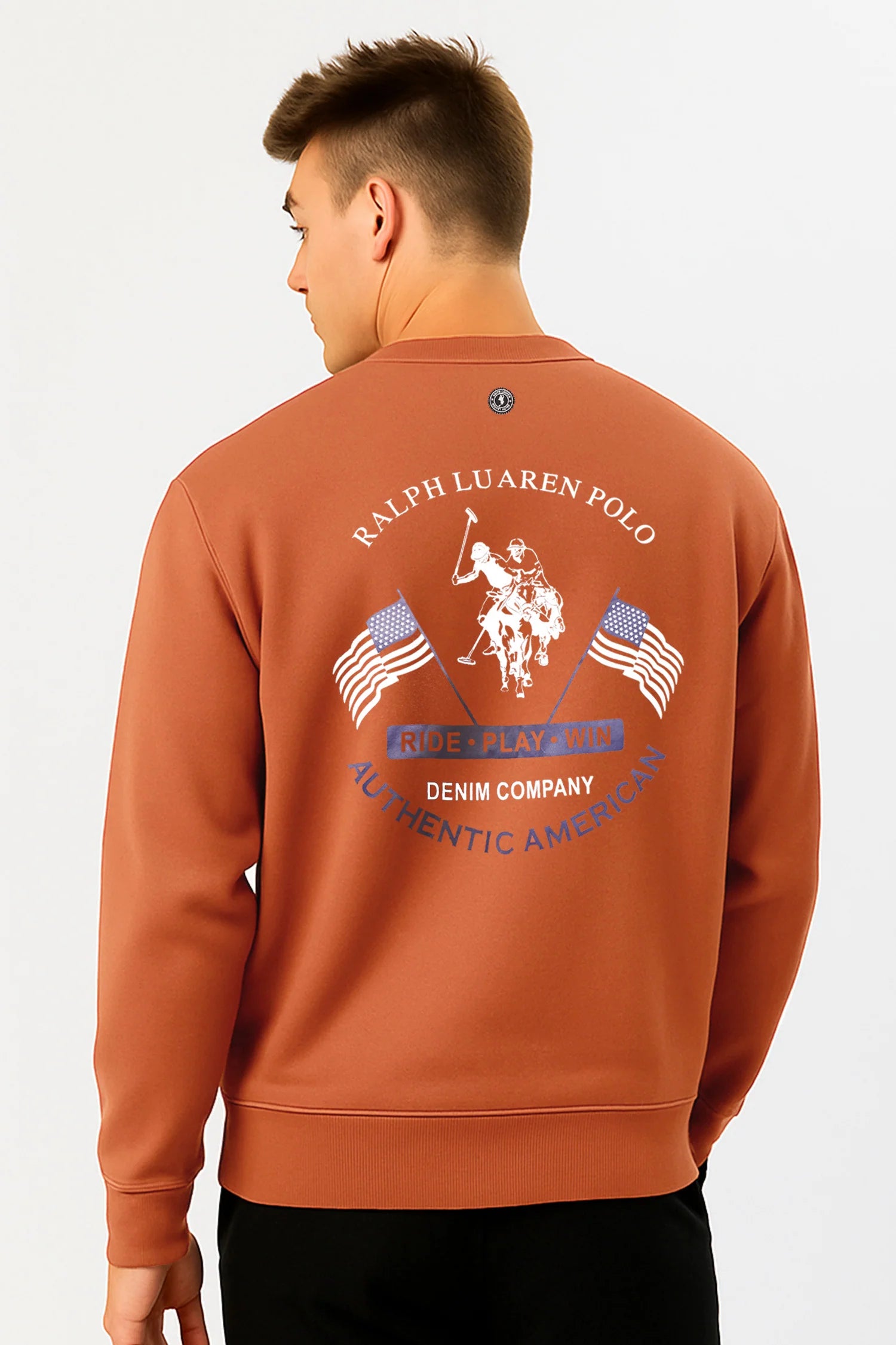 Rph Lren Neck Adele Round Neck Imported Men's Sweatshirt