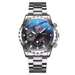 RSNIRW Pro Stainless Steel Men's Quartz Wristwatch